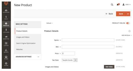 Backend – platform management
  