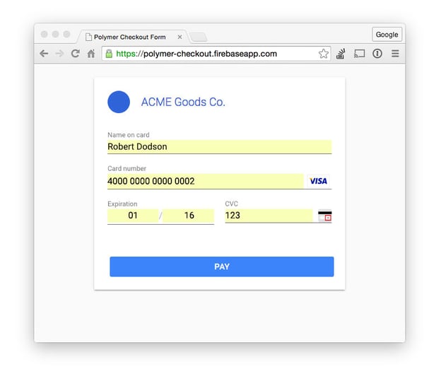 autosave feature saves customer data for a quicker checkout